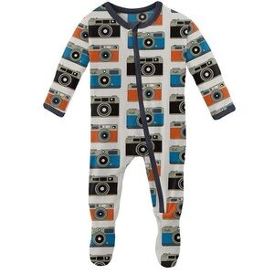 6-9M Kickee Pants Moms Camera Footed Pajamas